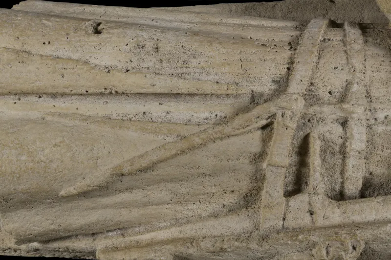 Le gisant du chevalier au lion couronné © Lysiane Gauthier - mairie de Bordeaux