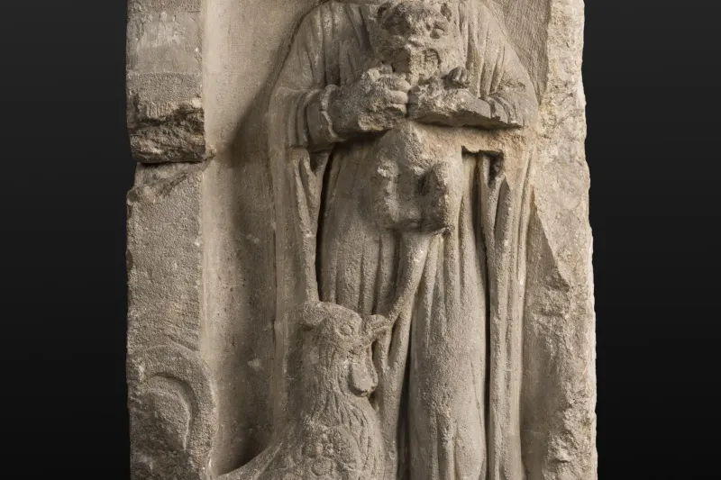 Stèle funéraire de la fillette de Laetus © L. Gauthier, mairie de Bordeaux