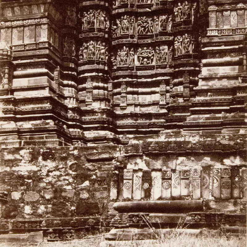 Le temple de Mahadeva. Louis Rousselet. 1868. Photographie, épreuve sur papier albuminé. Nº Inventaire :  90.II.6.311 (1) © A. Grellier - Mairie de Bordeaux