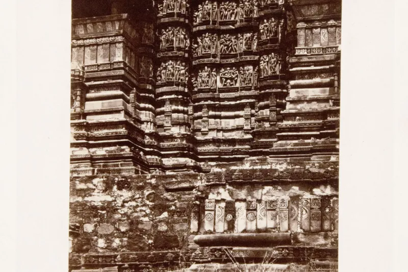 Le temple de Mahadeva. Louis Rousselet. 1868. Photographie, épreuve sur papier albuminé. Nº Inventaire :  90.II.6.311 (1) © A. Grellier - Mairie de Bordeaux