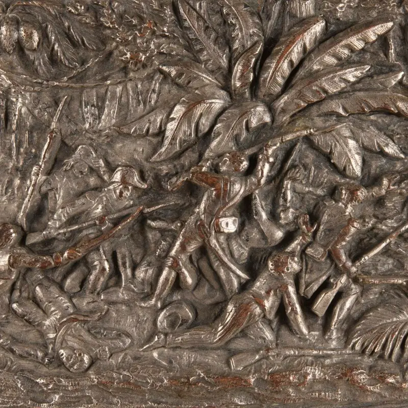 Boucle de ceinturon, anonyme, 19e siècle, laiton fondu. Don des Amis du musée d’Aquitaine N° inventaire : 2025.5.1 © Lysiane Gauthier - mairie de Bordeaux