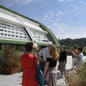 Visite de la piscine Galin, labélisée Architecture contemporaine remarquable © Lysiane Gauthier, mairie de Bordeaux