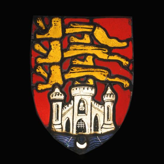 Vitrail aux armes de Bx et de l'Angleterre