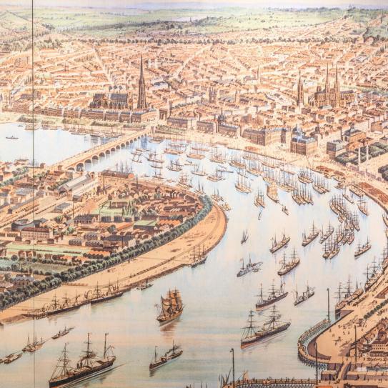 Détail du plan de Lattré exposé dans les espaces