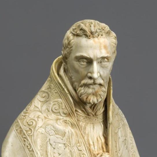 Vue du buste du cardinal de Sourdis