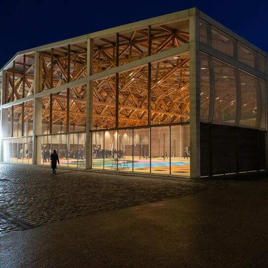 Vue du préau Betty Cuthbert