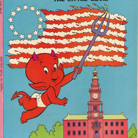 Affiche publicitaire "Hot Stuff - the little devil"