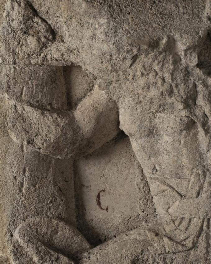 Détail de la sculpture