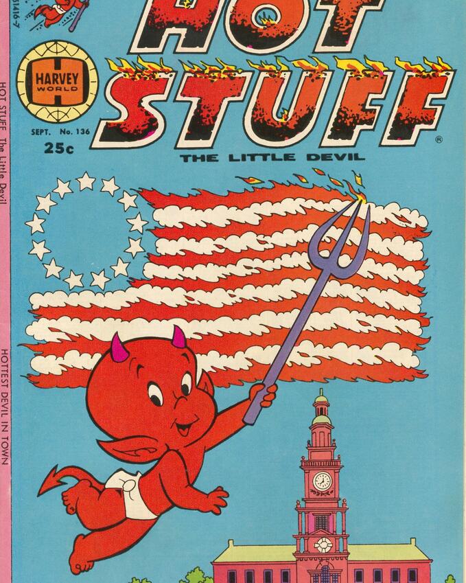 Affiche publicitaire "Hot Stuff - the little devil"