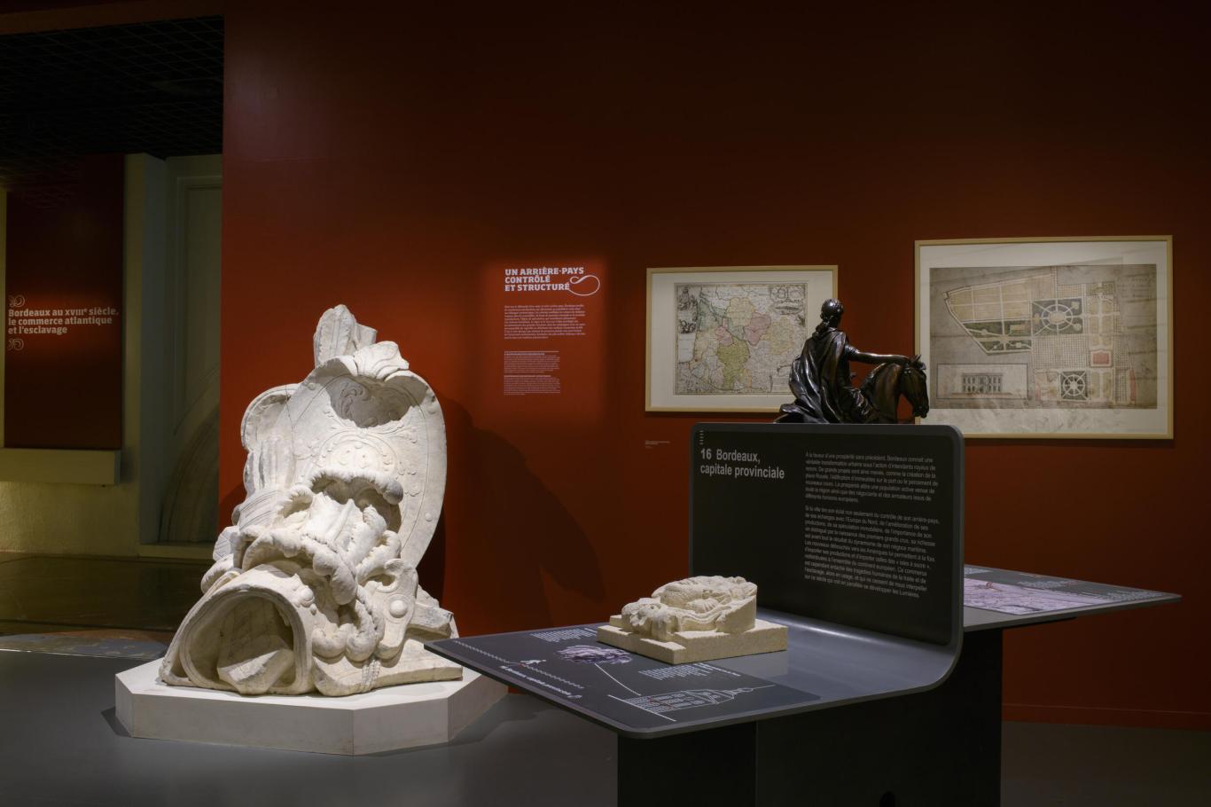 Cette image présente les espaces d'exposition du 18eme siècle