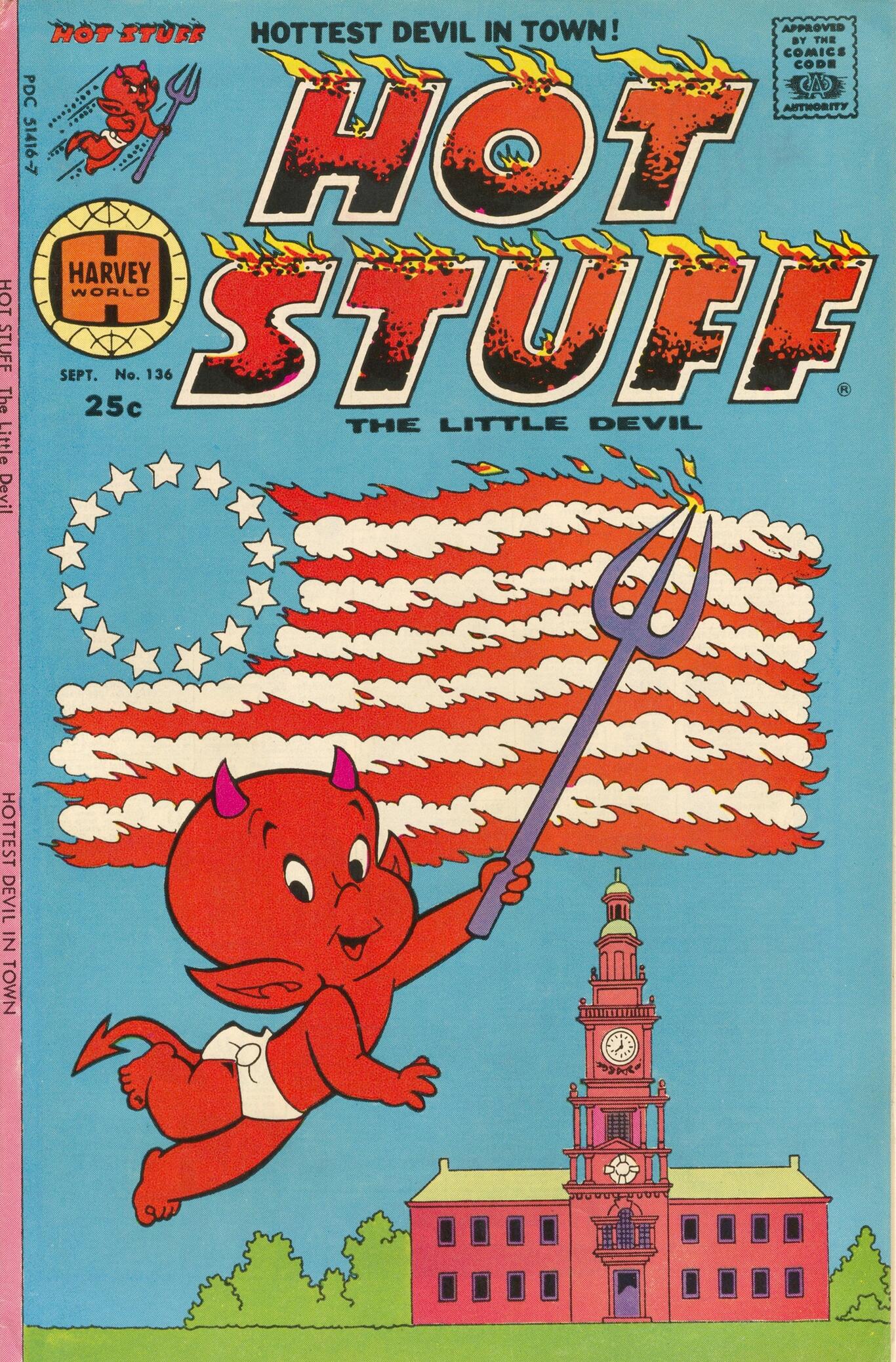 Affiche publicitaire "Hot Stuff - the little devil"