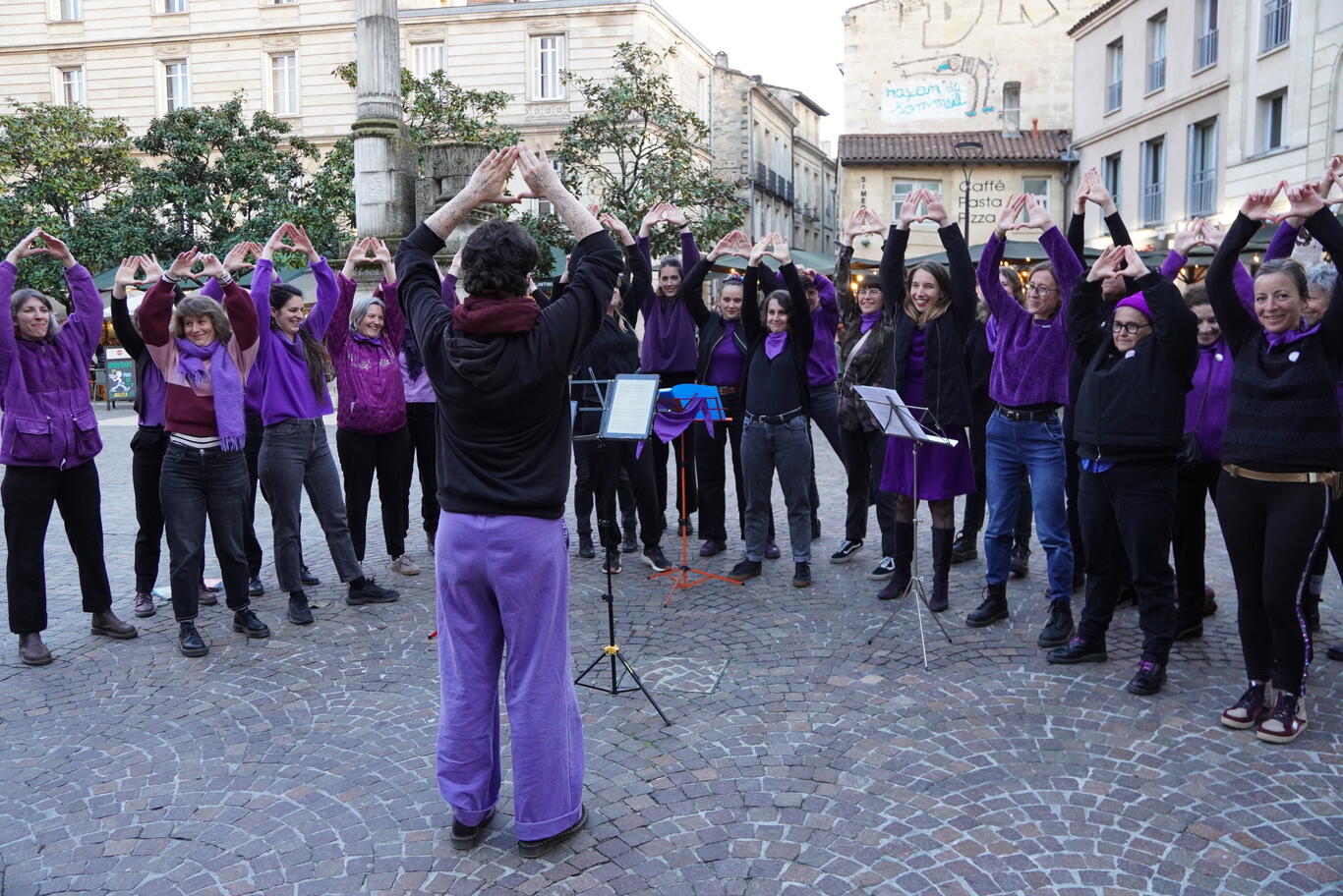 Photo de la chorale féministe 