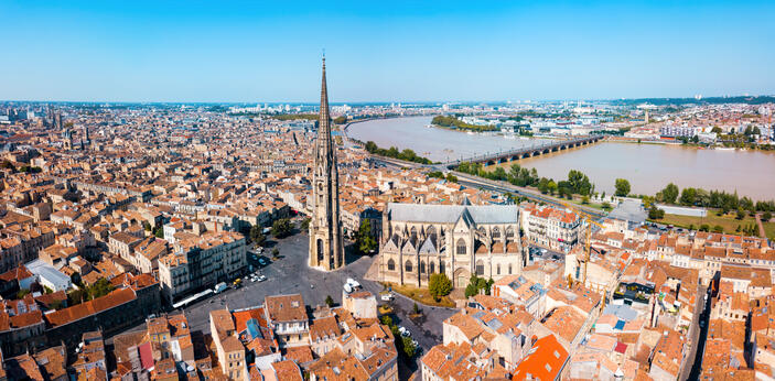 Vue de la flèche St Michel