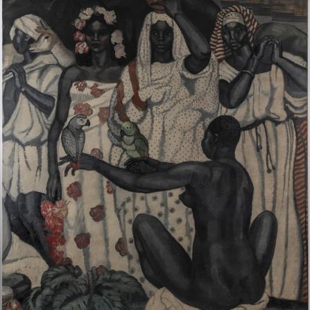 détail d'une œuvre picturale