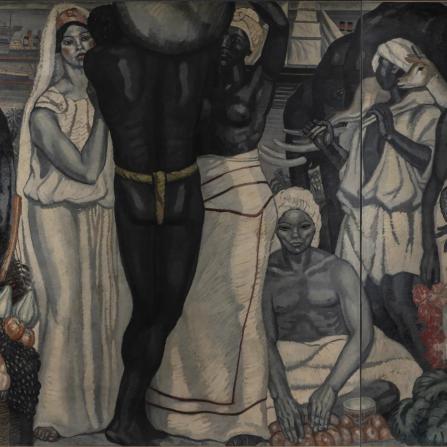 détail d'une œuvre picturale