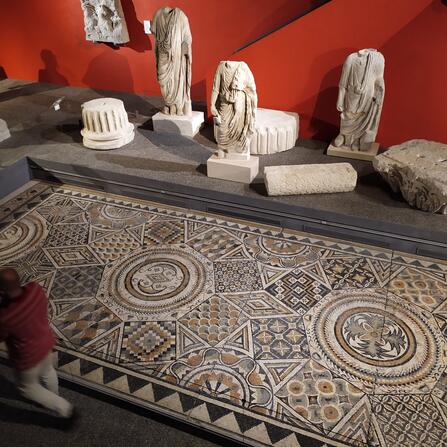 Vue des salles antiques