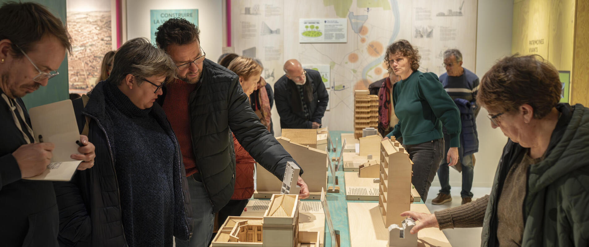 Photo des maquettes dans le centre d'interprétation