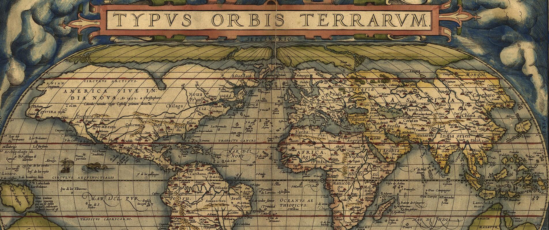 Image d'un planisphère ancien