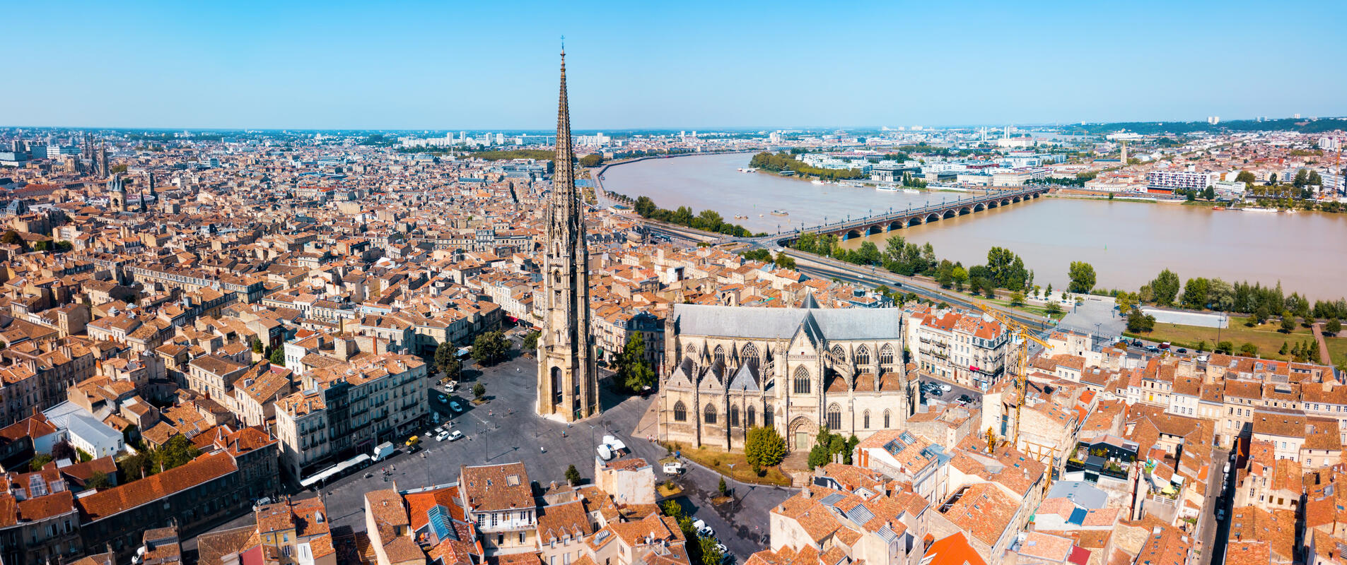 Vue de la flèche St Michel