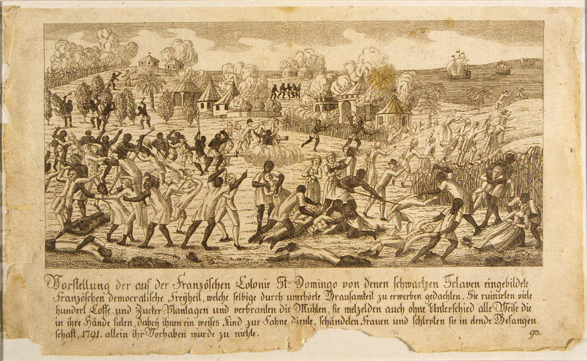 Révolte des esclaves à Saint-Domingue. Détail. Coll. Musée d'Aquitaine