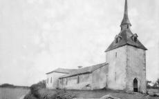 Eglise de Luglon, de la portène 18.05.1990