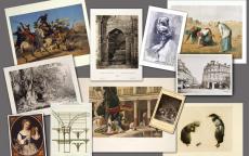 Collage de imágenes de la colección Goupil. Ayuntamiento de Burdeos B. Tarrats
